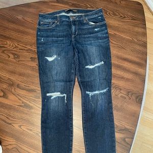 Joe’s distressed ankle jeans